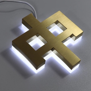 背光字